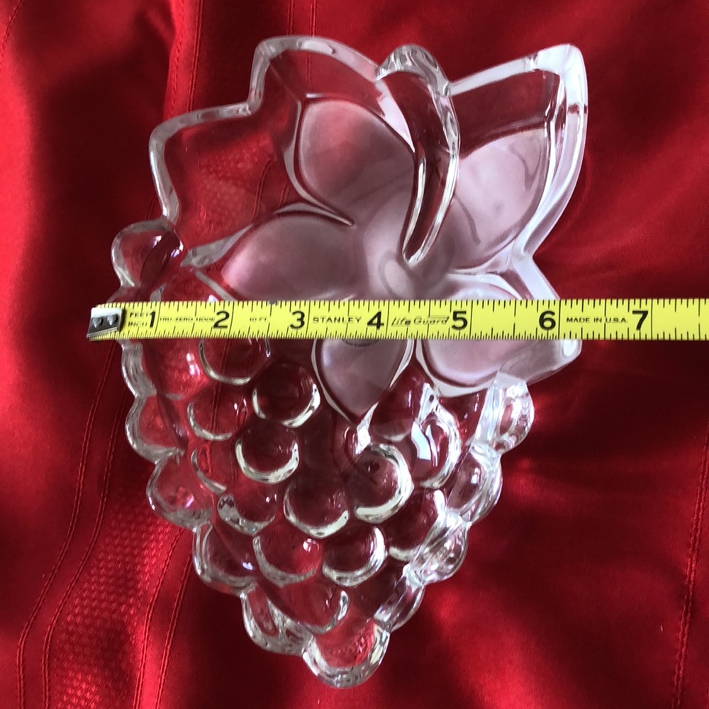 Godinger Studio Crystal Grape Dish NEW - Picture 12 of 12